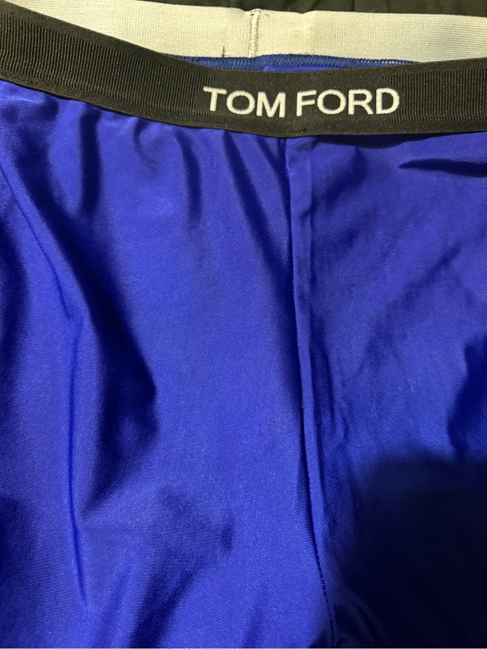 Tom Ford Royal Blue women leggings with Black Waistband